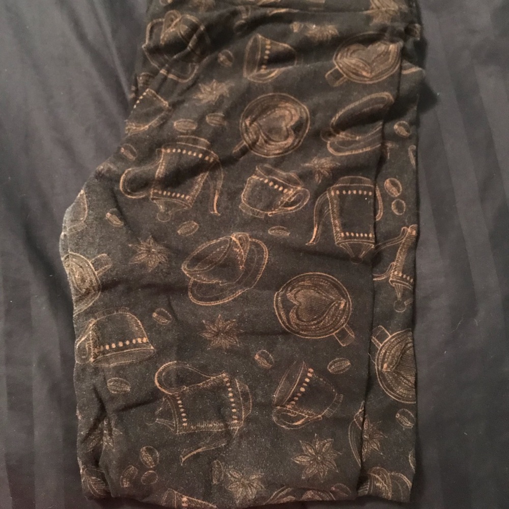 OS coffee tea cup lularoe leggings